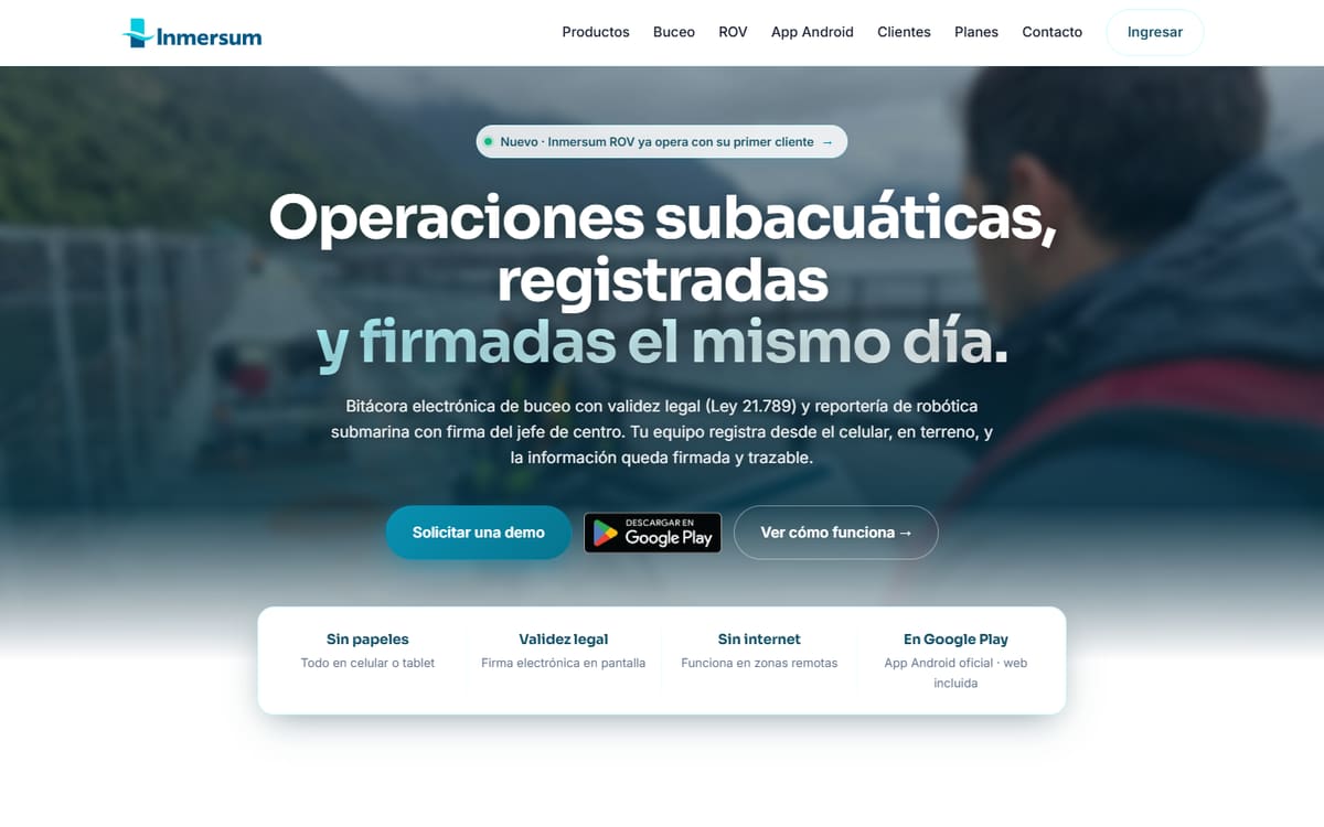 Página de inicio de Inmersum